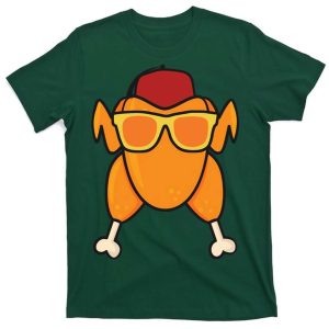 Funny Turkey Head T-shirt, Happy Thanksgiving Day Gift For Family