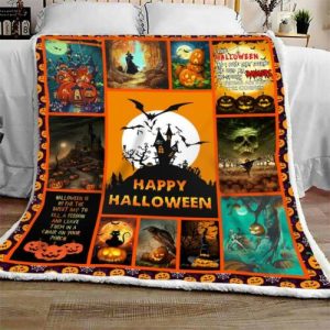 Horror Halloween Blanket, Happy Halloween Costume Blanket Gifts For Family