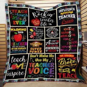 Teaching Is My Super Power Fleece Blanket, Teacher Blanket Gift Back To School